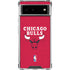 NBA Chicago Bulls Red Distressed Google Pixel 6 Clear Case